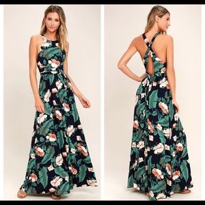 Lulu’s Temptation Island Navy Blue Maxi